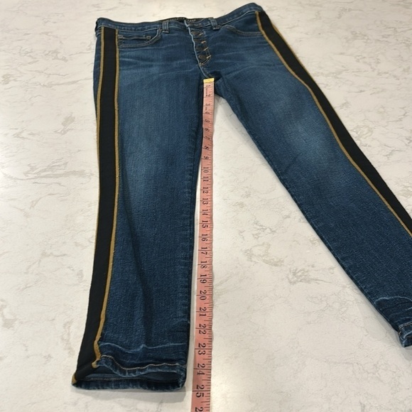 Veronica Beard Debbie Skinny Tux Stripe Jean Size 30 - Picture 16 of 17